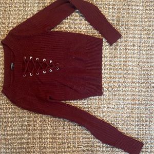 Red express sweater